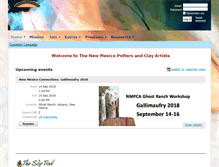 Tablet Screenshot of nmpotters.org